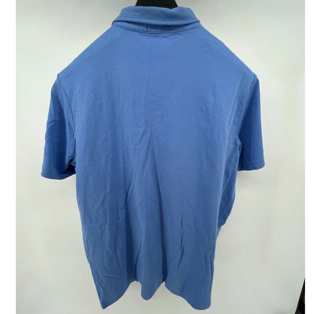 Polo Ralph Lauren Mens Classic Fit Short Sleeve Polo Shirt Blue XL Pony Logo - Picture 7 of 7